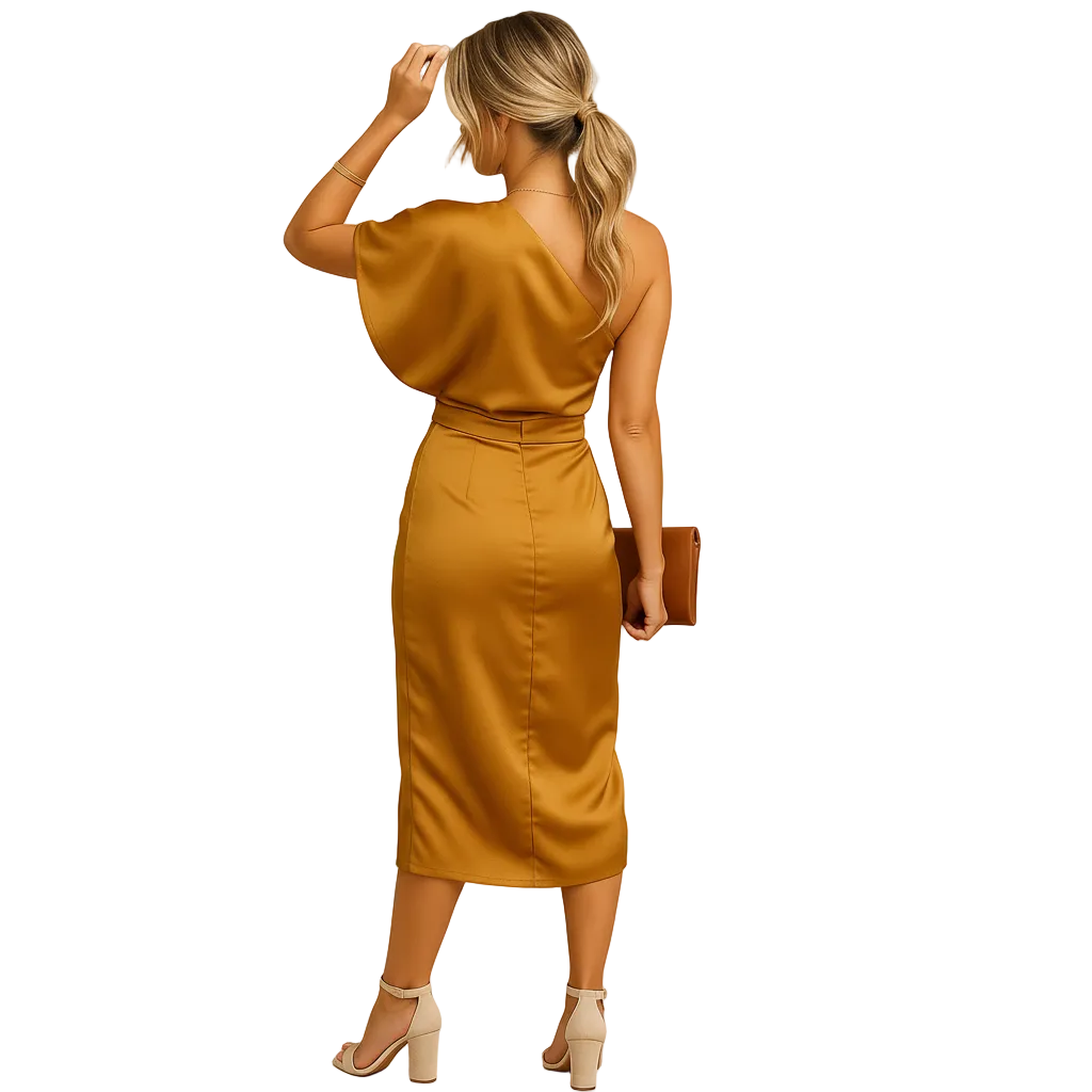 Women’s Minimalist Slim-Fit Elegant Office Dress