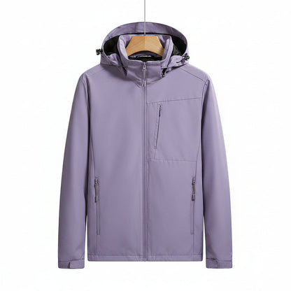 Men Single Layer Outdoor Hooded Jacket Casual