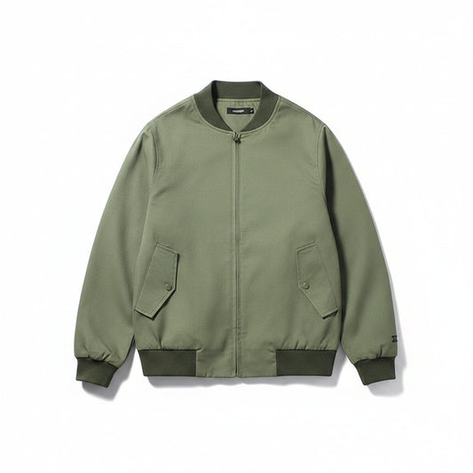 Men’s Washed Satin Work Jacket Loose Fit Casual